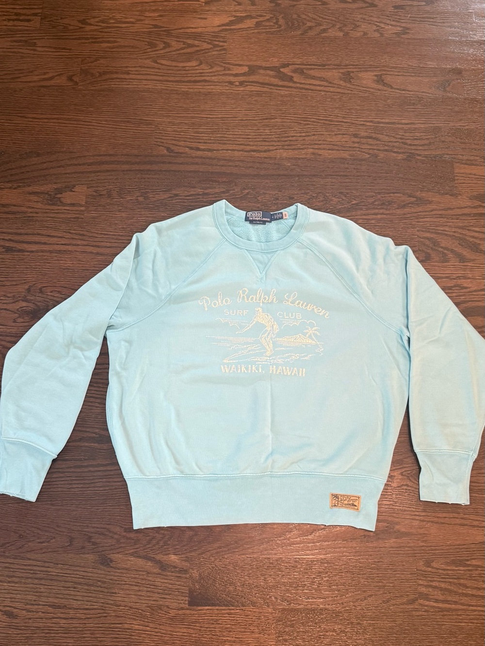 Polo by Ralph Lauren Light Blue Surf Club Crewneck Sweatshirt